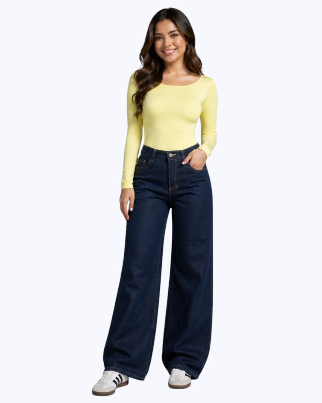 Pantalón baggy rígido