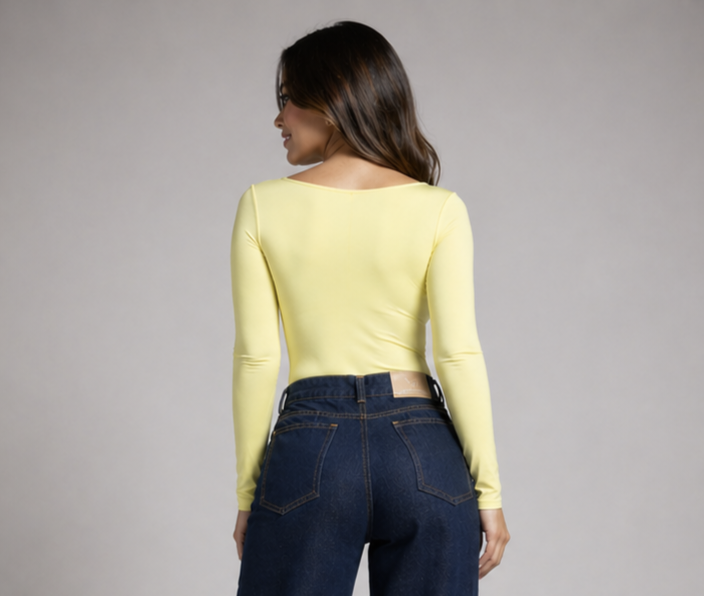 Body Espalda Descubierta – Manga Larga
