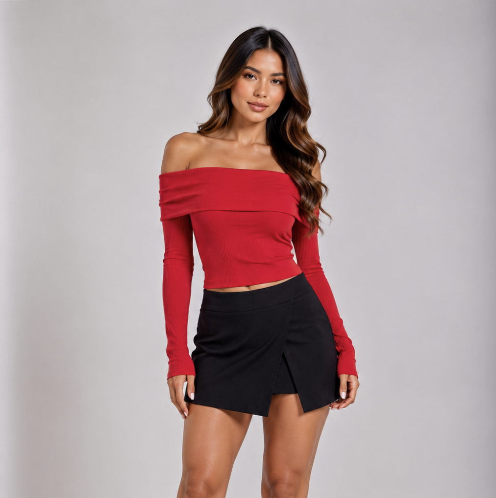 Blusa Off-Shoulder – Elegancia y Versatilidad