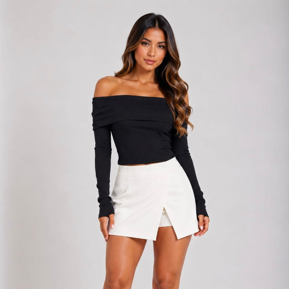 Blusa Off-Shoulder – Elegancia y Versatilidad