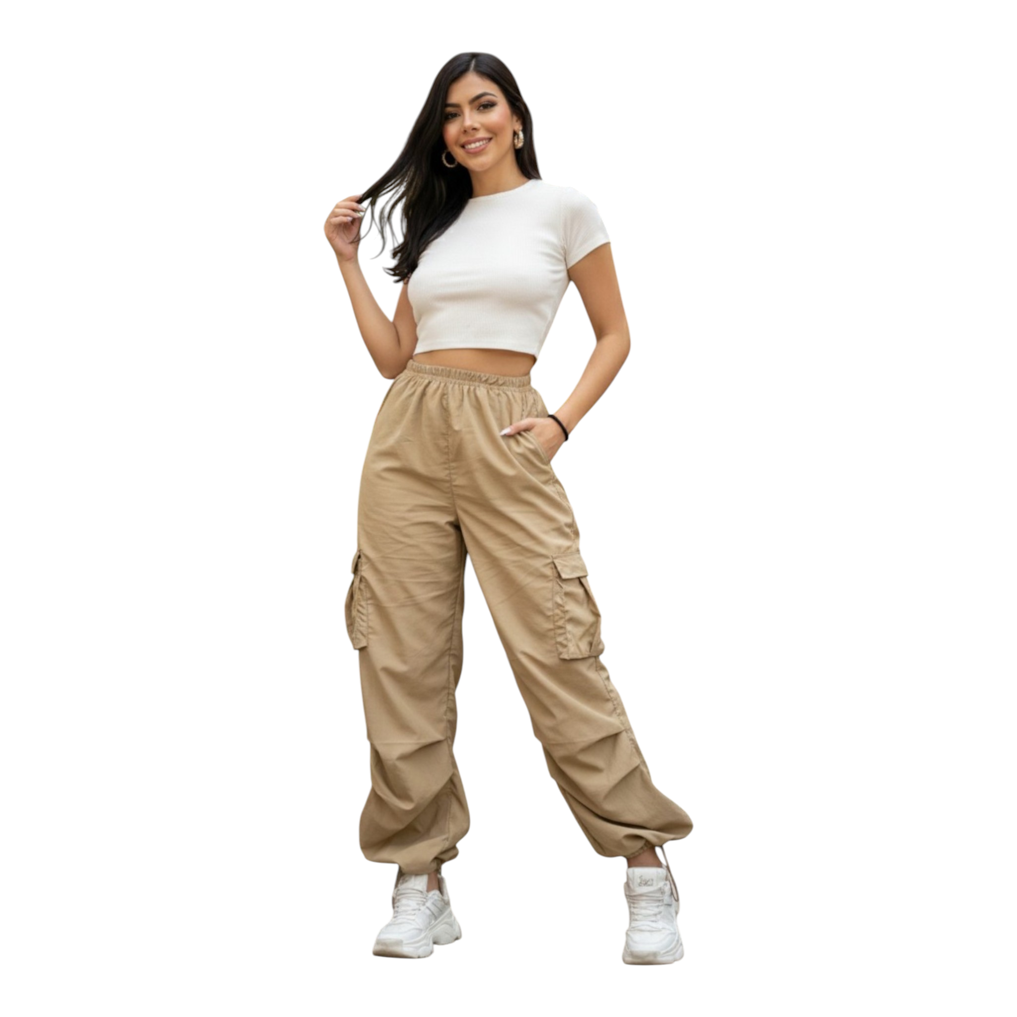 Pantalón "Balloon Cargo" – Silueta Globo de Tendencia Urbana