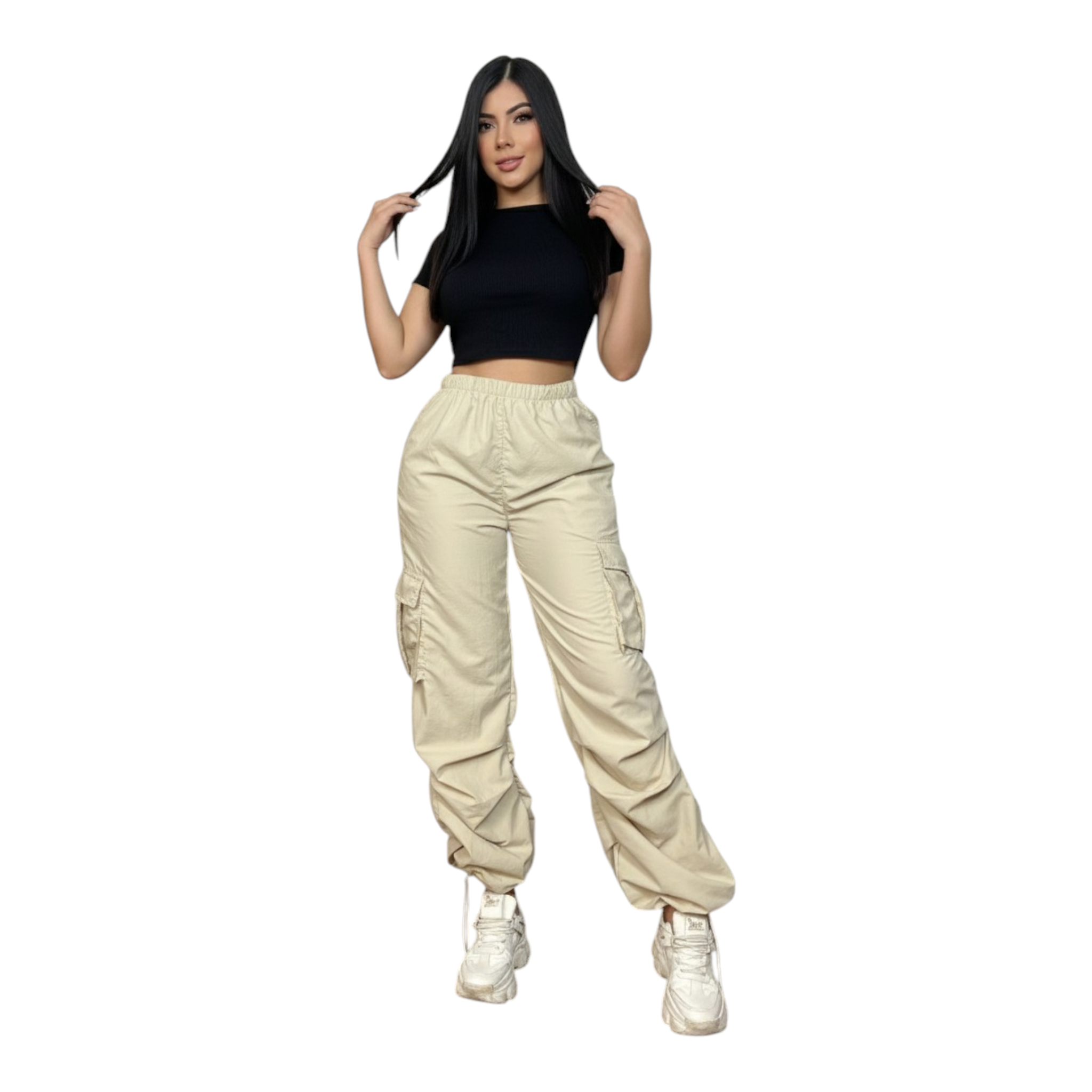 Pantalón "Balloon Cargo" – Silueta Globo de Tendencia Urbana