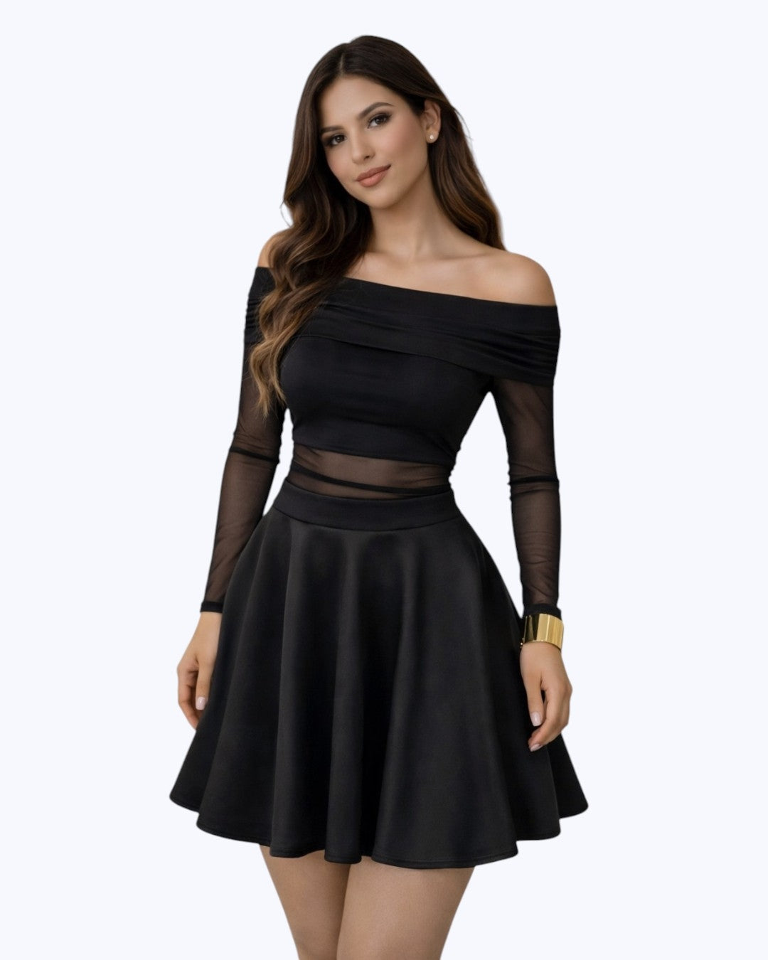 Falda Mini Acampanada  Estilo Skater 7 colores